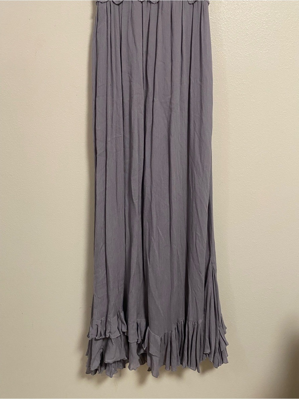 Free People One Dress Women Size XS Purple Slate Adella Maxi Slip Dress Boho - Picture 4 of 15